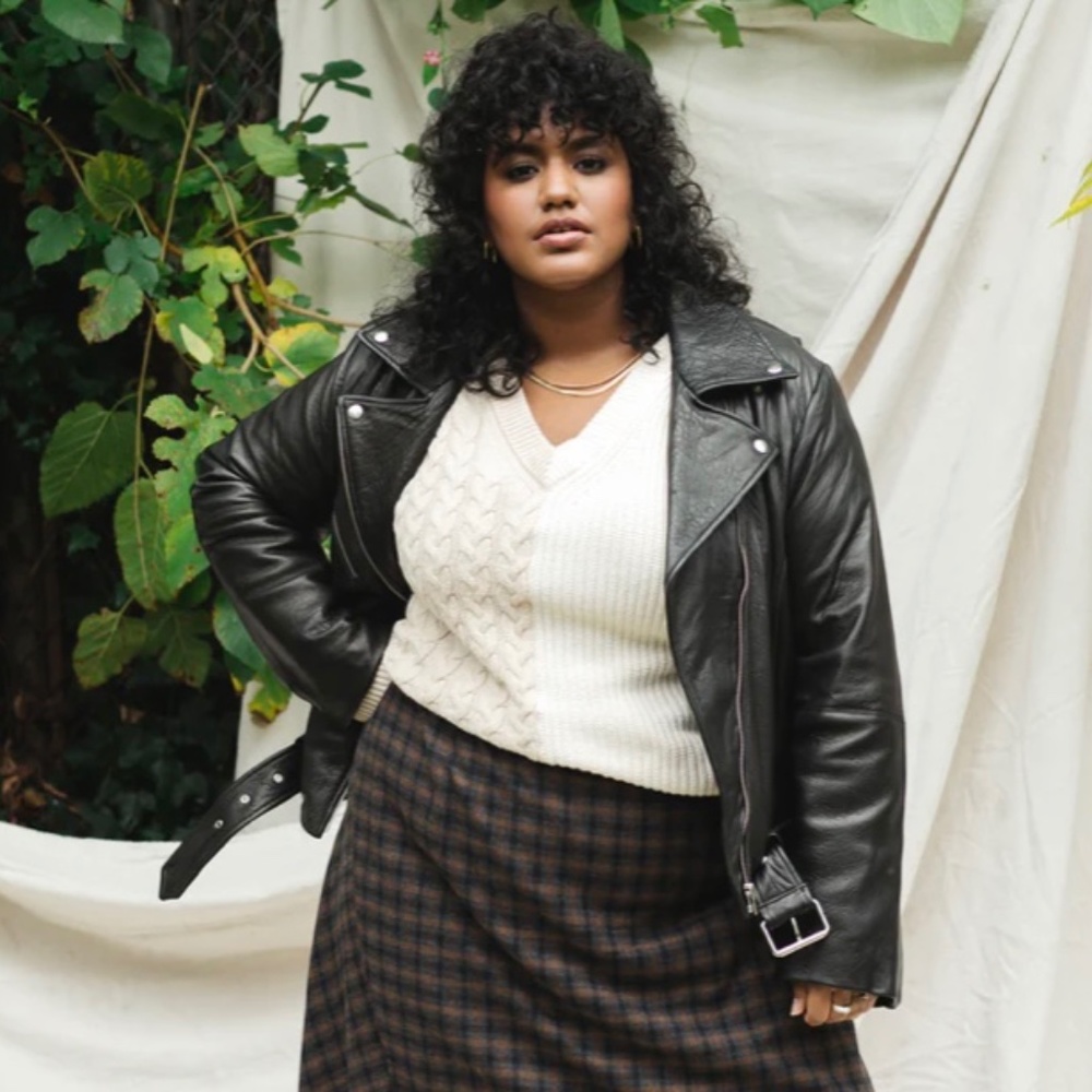 VEDA Jayne Classic Leather Jacket